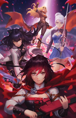 RWBY #7 card stock variant by Derrick Chew [2020]