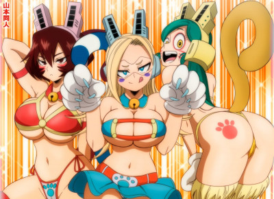 EaskbbFXQAc7INM.jpg (192.99 KiB) Viewed 112880 times BnHa Wild, Wild Pussycats by YDoujin