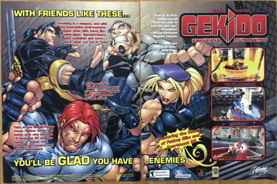 Gekido: Urban Fighters PS1 flyers