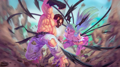 ryu_vs_morrigan_by_kajinman [2020]