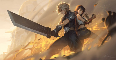 Final Fantasy 7 fanart by letrongdao [2020]