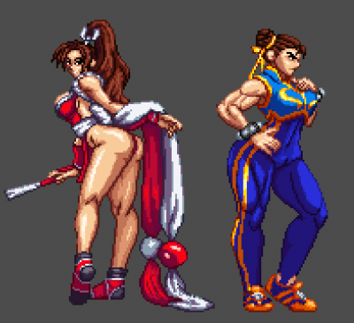 Mai Shiranui &amp; Chun Li by HienKong [2020]