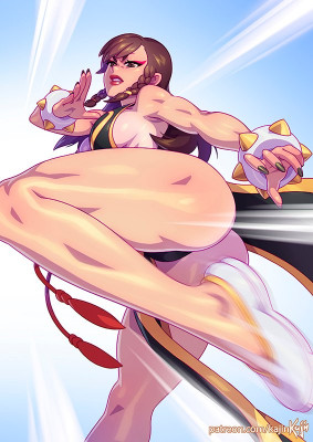 Chun-Li Battle Dress Hyakuretsukyaku by kajinman [2019]