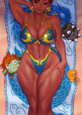 Chun-li swimsuit cover by Robaato [2020]