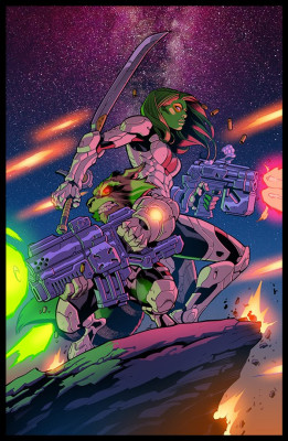 Rocket &amp; Gamora  by Joe Mad and Tom Martin [2018]