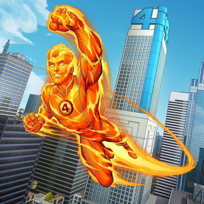 F4 Human Torch by Patrick Brown [2020]