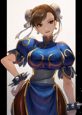 Chun-li fanart by 黒井ススム [2020]
