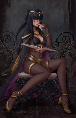 Tharja with glasses by castcuraga
