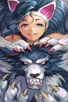 Talbain &amp; Felicia fan art by hungryclicker [2020]
