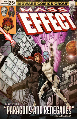 Mass Effect Uncanny X-Men 137 homage by Rusty Shackles [2012]
