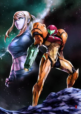 Samus Aran Varia Suit fan art by harymachinegun [2020]