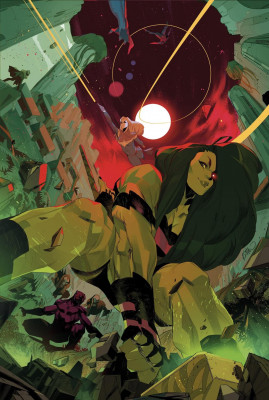 Immortal She-Hulk variant cover by Simone Di Meo [2020]