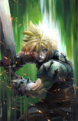 FFVII Cloud Strife fan art by Stephen Jorge Segovia [2020]