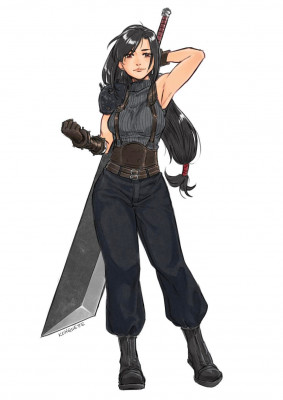 FFVII Tifa as Cloud by Irene Koh [2020]