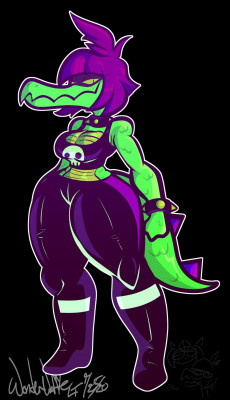 Snapjaw crocodiles girl by WonderWaffle93 [2020]