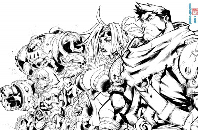 Battle Chasers crew by Eduardo Da S. Souza and tsumuraeiji [2020]