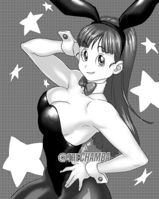 DBZ Bulma greyscale alternative by theCHAMBA [2020]