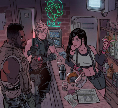 FFVII fan art by Gabriel Picolo [2020]