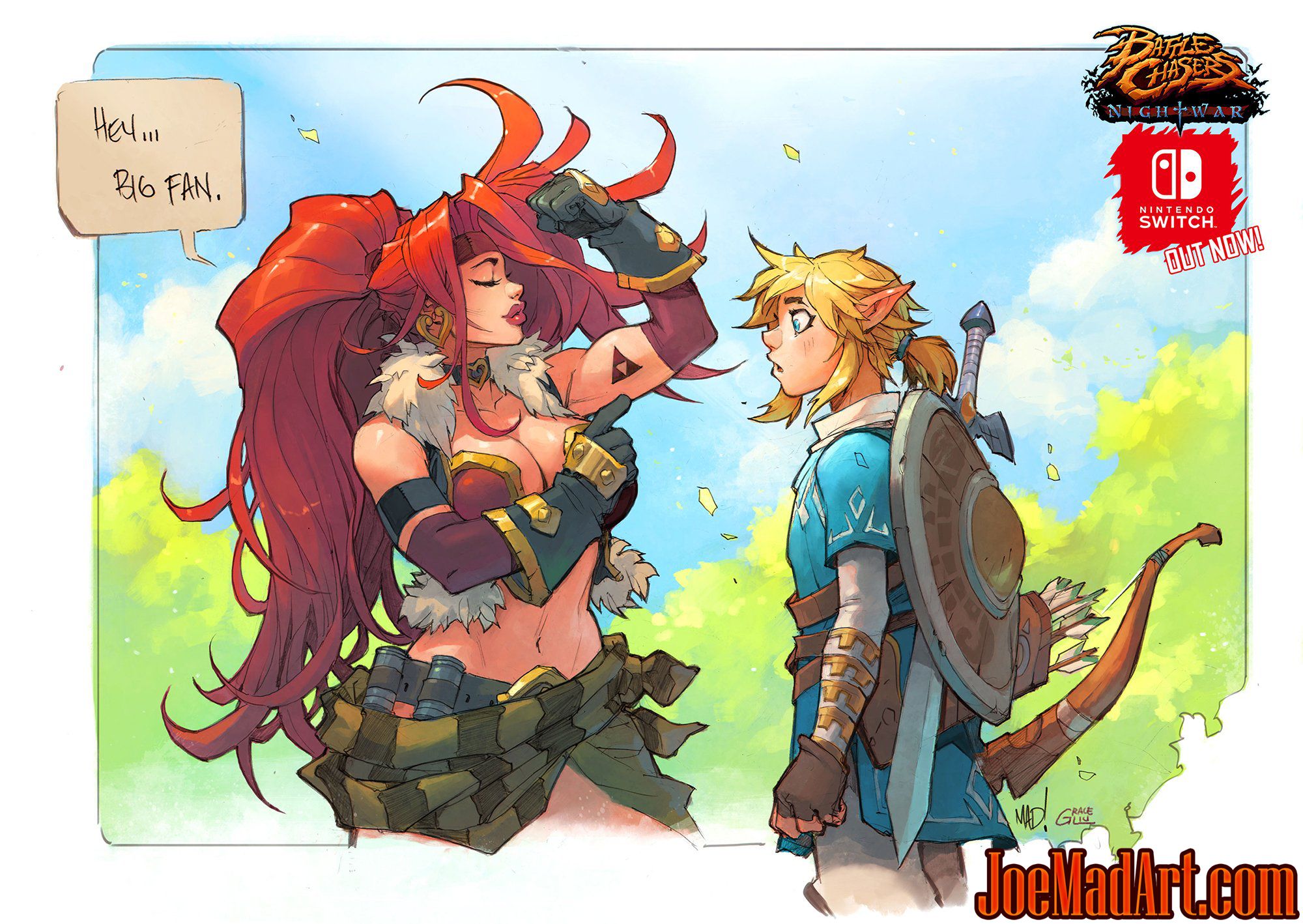 Royal familie Rejse ekstremt joemadart.com: Battle Chasers NightWar Nintendo Switch launch fan art