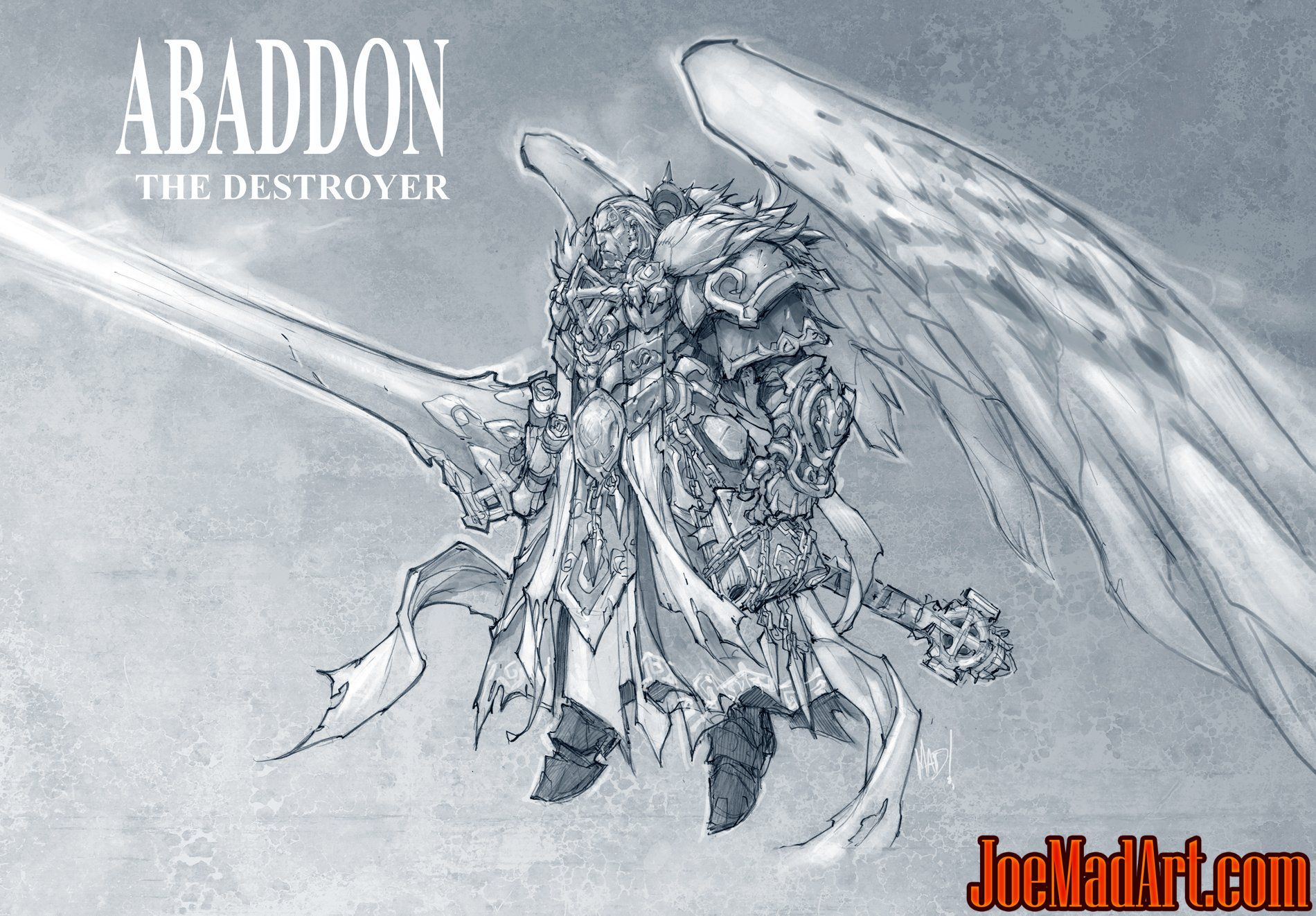 Joemadart Com Darksiders2 Abaddon The Destroyer Concept Art