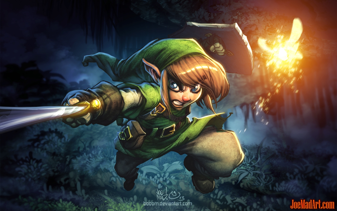 joemadart.com: Link fanart from the video game Zelda. 