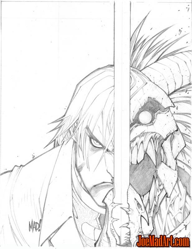 dante (devil may cry and 1 more) drawn by maozhu