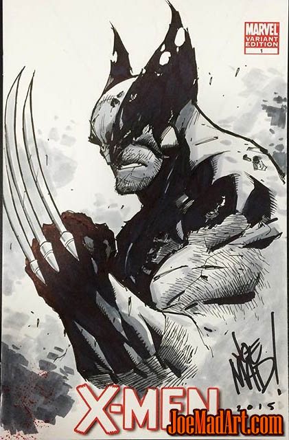 Joshua Church  Logan Wolverine Sketch Cover