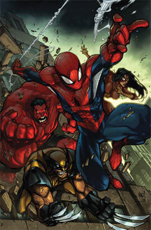 Avenging Spider-Man Volume 1 issue #1 cover (Color)