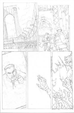 Avenging Spider-Man Volume 1 issue #1 page 4 (Pencil)