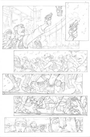 Avenging Spider-Man Volume 1 issue #1 page 5 (Pencil)