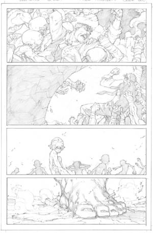 Avenging Spider-Man Volume 1 issue #1 page 13 (Pencil)