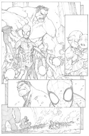 Avenging Spider-Man Volume 1 issue #2 page 10 (Pencil)
