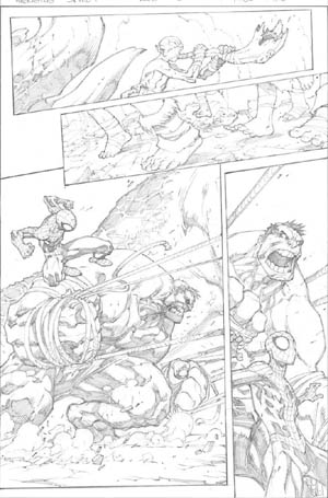 Avenging Spider-Man Volume 1 issue #2 page 9 (Pencil)