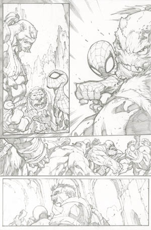 Avenging Spider-Man Volume 1 issue #3 page 7 (Pencil)