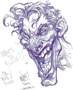 Joker convention sketch for Achim Reinecke