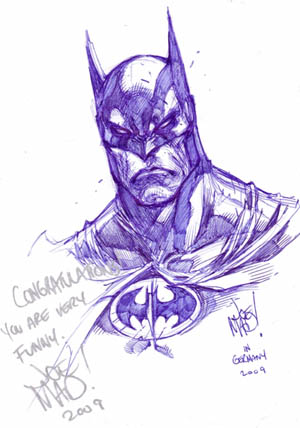 Batman Comic Action convention sketch