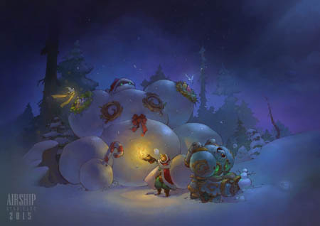 Battle Chasers Christmas card gift 2015