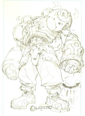 Battle Chasers Calibretto sketch (Pencil)