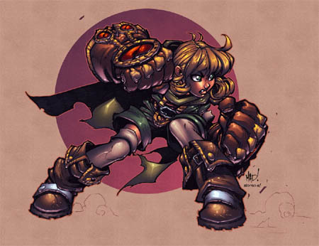 Gully concept art for Battle Chasers game (Color)