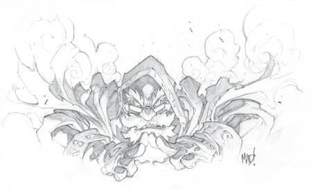 Battle Chasers Nightwar game Knolan (Pencil)