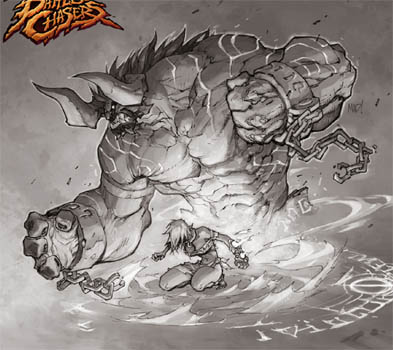 Battle Chasers Nightwar game creature concept art: Bulgrim (Texture)