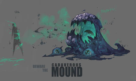 Battle Chasers NightWar Cadaverous Mound concept art (Color)