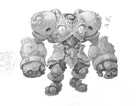 Battle Chasers NightWar Calibretto concept art (Texture)