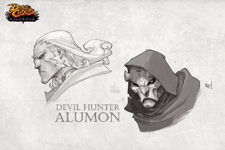 Battle Chasers Nightwar game Devil hunter Alumon (Texture)