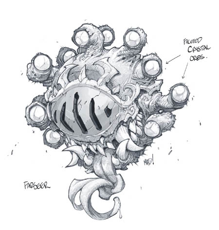 Battle Chasers NightWar Farseer concept art (Pencil)