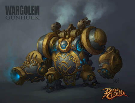 Battle Chasers Nightwar game WarGolem (Color)