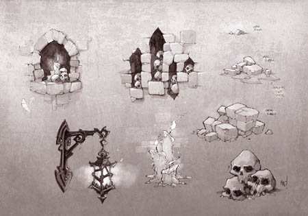 Battle Chasers Nightwar game decor concept art (Texture)