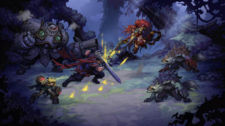 Battle Chasers Nightwar 1st concept art mookup (Color)