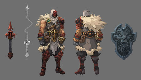 Battle Chasers NightWar Alumon concept art