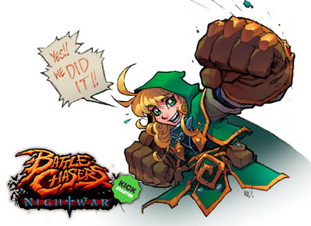 Battle Chasers NightWar special thank you for kickstarter backers